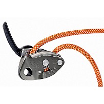 GRIGRI belaying descending with brake assist, gray