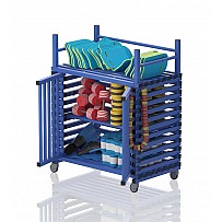 Plastic Trolley with additional surface 126x76x156 cm
