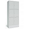 Large-locker, 6 pockets, 3 one above the other