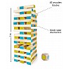 Large wooden tower game, 100 cm