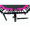 WORLD JUMPING home premium trampoline incl. Handle, seam tape in pink
