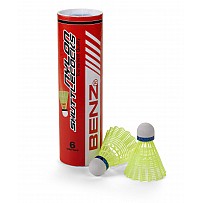 BENZ Nylon Badminton Shuttle Classic yellow 6-pack Box