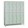 Locker, with feet, 5 compartments next to each other