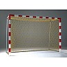 Handball goal net, hexagonal, yellow (pair)