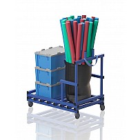 Plastic trolley 118x74x115 cm