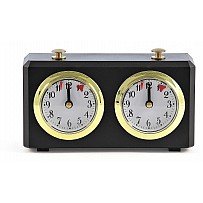 Chess clock in plastic case, color black 150 x 80 x 40 mm, 2 drives.