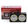 Chess clock in plastic case, color black 150 x 80 x 40 mm, 2 drives.