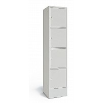 Locker 1er, 4 compartments, RAL 7035