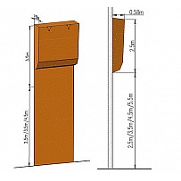 Climbing module MTM-05 2.5 x 7 m, 90 Klettergriffe