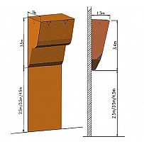 Climbing module MTM-06 2.5 x 8 m, 105 Klettergriffe