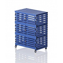 Plastic cabinet size XL, mobile, 136x76x183 cm