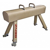 Olympic pommel horse with wooden feets