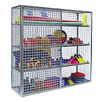 Equipment cabinet, galvanized