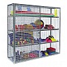Equipment cabinet, galvanized