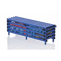 Plastic bench (W x H x D) 150 x 49 x 49 cm