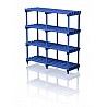 Detached plastic shelves 150x50x153 cm