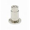Crimped cabinet lock standard