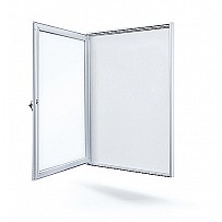 Aluminum showcase with single door 80 x 110 x 3.5 cm