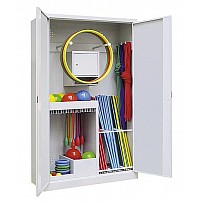 Equipment cabinet type 1 steel sheet wing doors