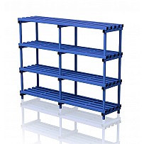 Detached plastic shelves 200x50x153 cm