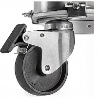 Transport rollers for aluminum box