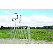 Aluminum Superbolztor with basketball board attachment, 3 x 2 m