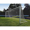Aluminum soccer goal 7.32 x 2.44 m in ground sockets, fully welded
