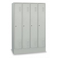Locker, with base, 4 compartments