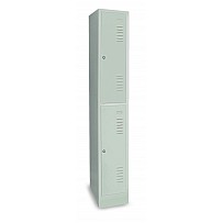 Locker 1er, 2 compartments, RAL 7035,40cm, pedestal