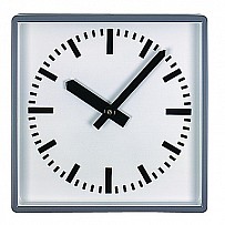 Large space indoor clock with metal case