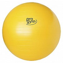 Anti-Burst Gym ball, Ø 42  cm, yellow, made of high-quality, elastic plastic. Especially tough and safe as in case of damage, th