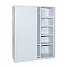 Equipment cabinet Type 6, sheet-steel sliding doors