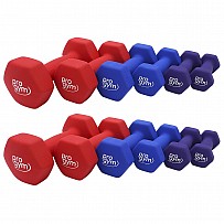 PROGYM neoprene dumbbell Set 33 kg