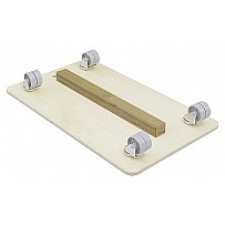 Guide rail for caster board