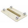 Guide rail for caster board