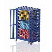 Plastic cabinet with 3 compartments, 126x76 x192 cm