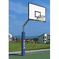 Basketball tubular steel mast plant, painted
