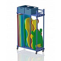 Mobile Plastic cm 140x60x225 loading racks