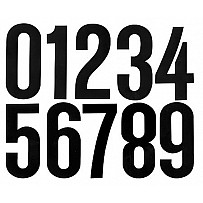 Adhesive digit number (10 cm height)