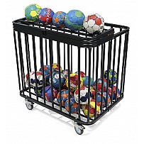Ball trolley made of tubular steel bars