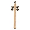Bell stick beech natural with 5 bells