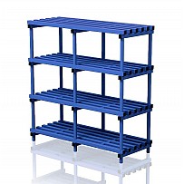 Detached plastic shelves 150x60x153 cm