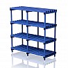 Detached plastic shelves 150x60x153 cm