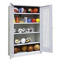 Equipment cabinet type 2, perforated plate-wing doors