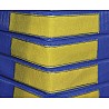 Cover for gym mats blue with Velcro