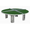 Round table tennis table