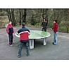 Round table tennis table