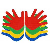 Floor marking set hands (16 pieces)
