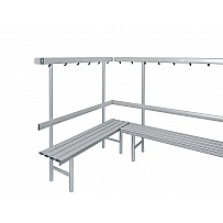 Simple aluminum profile corner solution