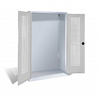Modular sports equipment cabinet without interior fittings